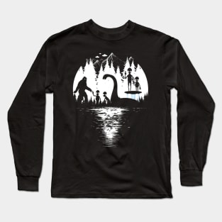 Bigfoot Loch Ness Monster And ALiens Long Sleeve T-Shirt